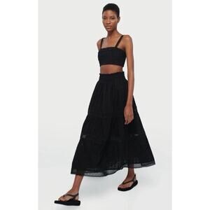 Waimari Angela Maxi Skirt, Black Size Small $325 NWT